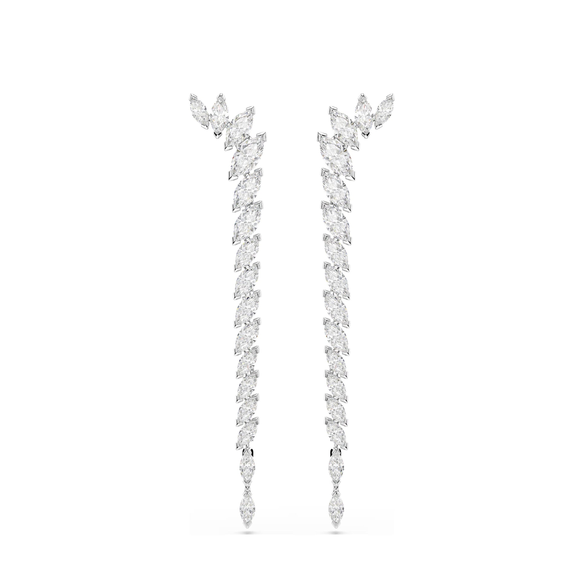 Swarovski Mesmera Drop Earrings in Rhodium