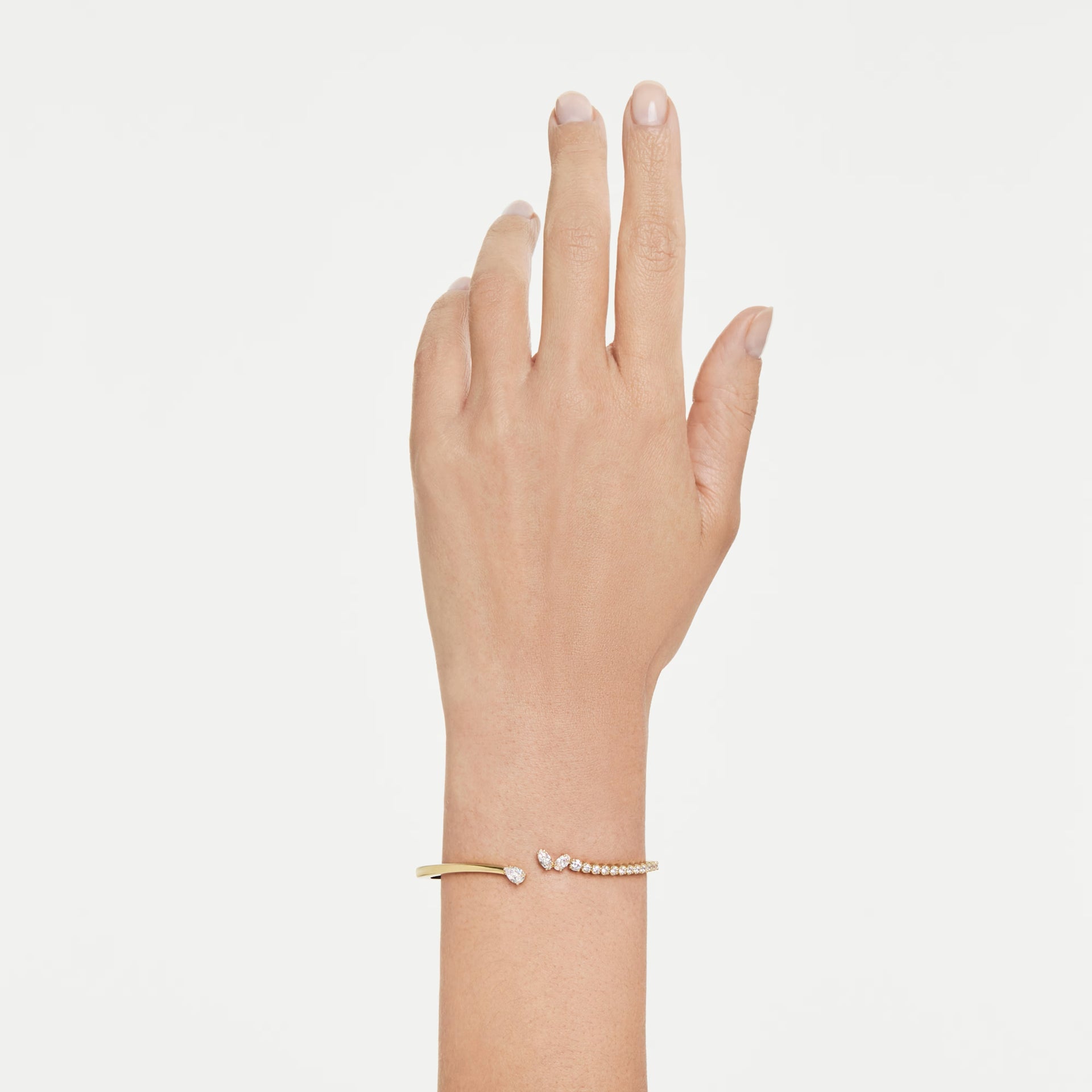 Swarovski Mesmera Gold Tone Open Bangle - View 2