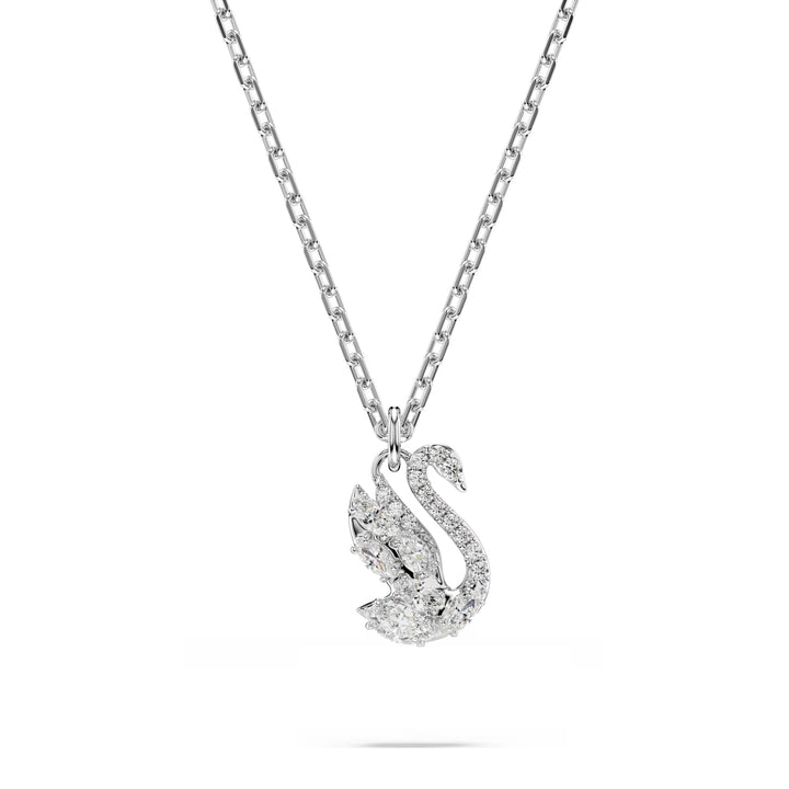 Swarovski Swan Pave Rhodium Plated Pendant