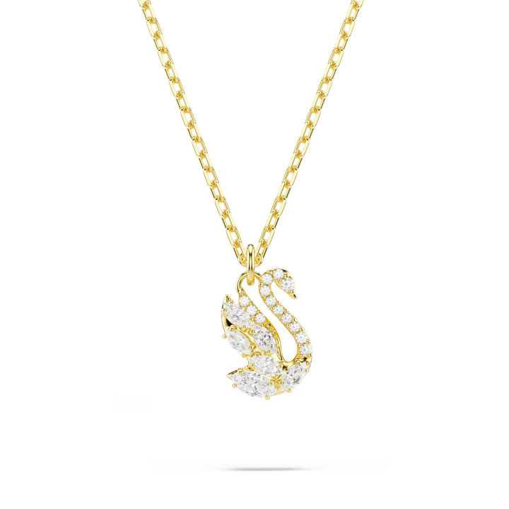 Swarovski Swan Pave Gold Tone Pendant