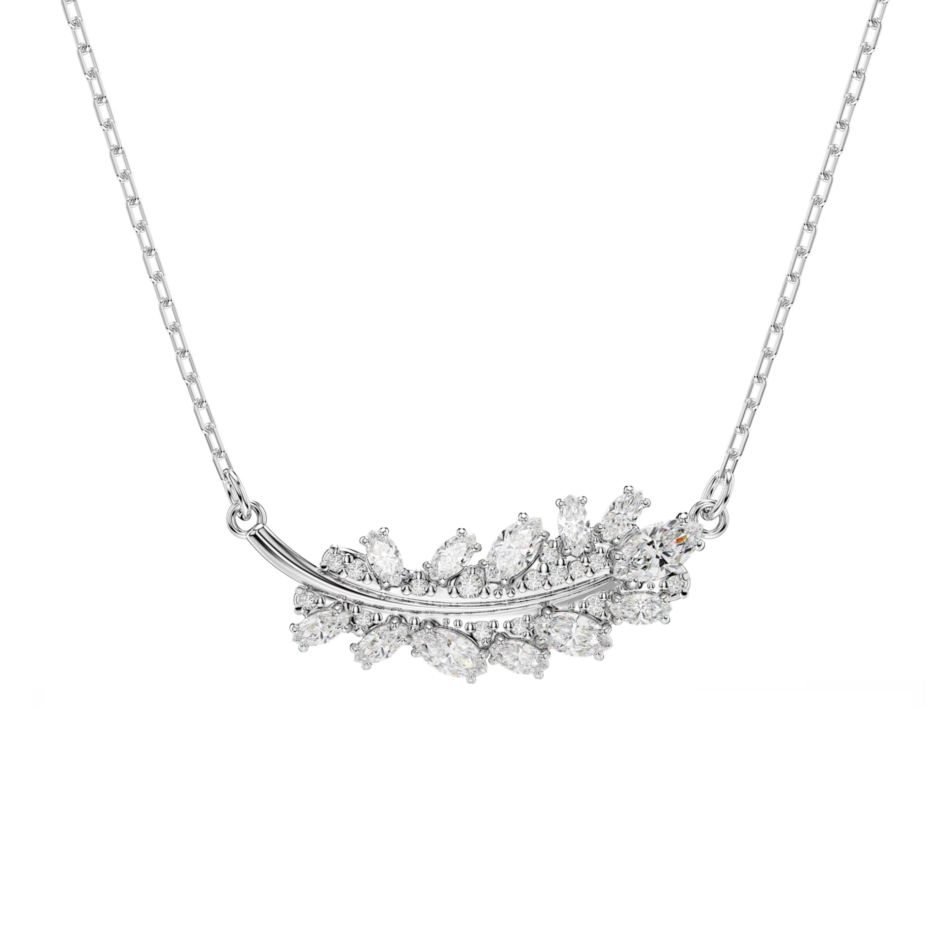 Swarovski Vienna Feather Crystal Pendant