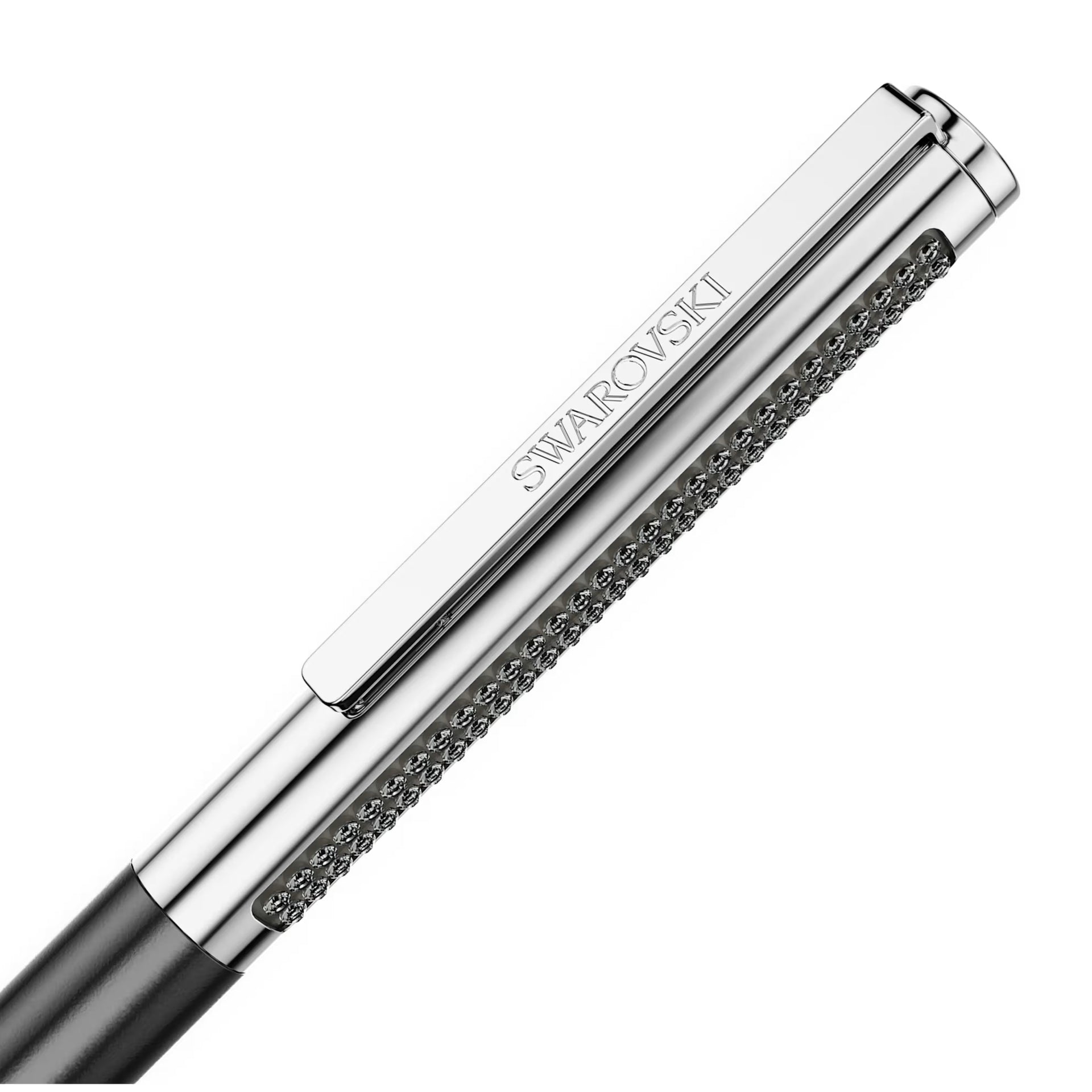 Swarovski Matrix Tennis Black Lacquered Ballpoint Pen - View 2