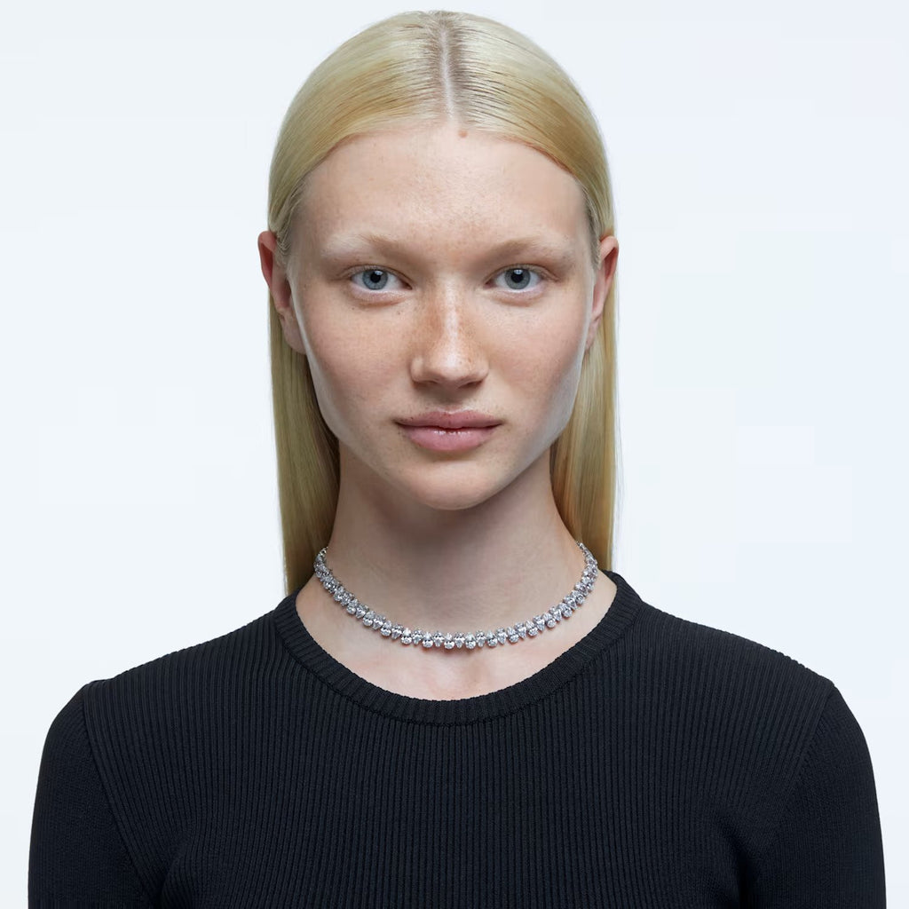 Swarovski Millenia Necklace worn by a blonde model