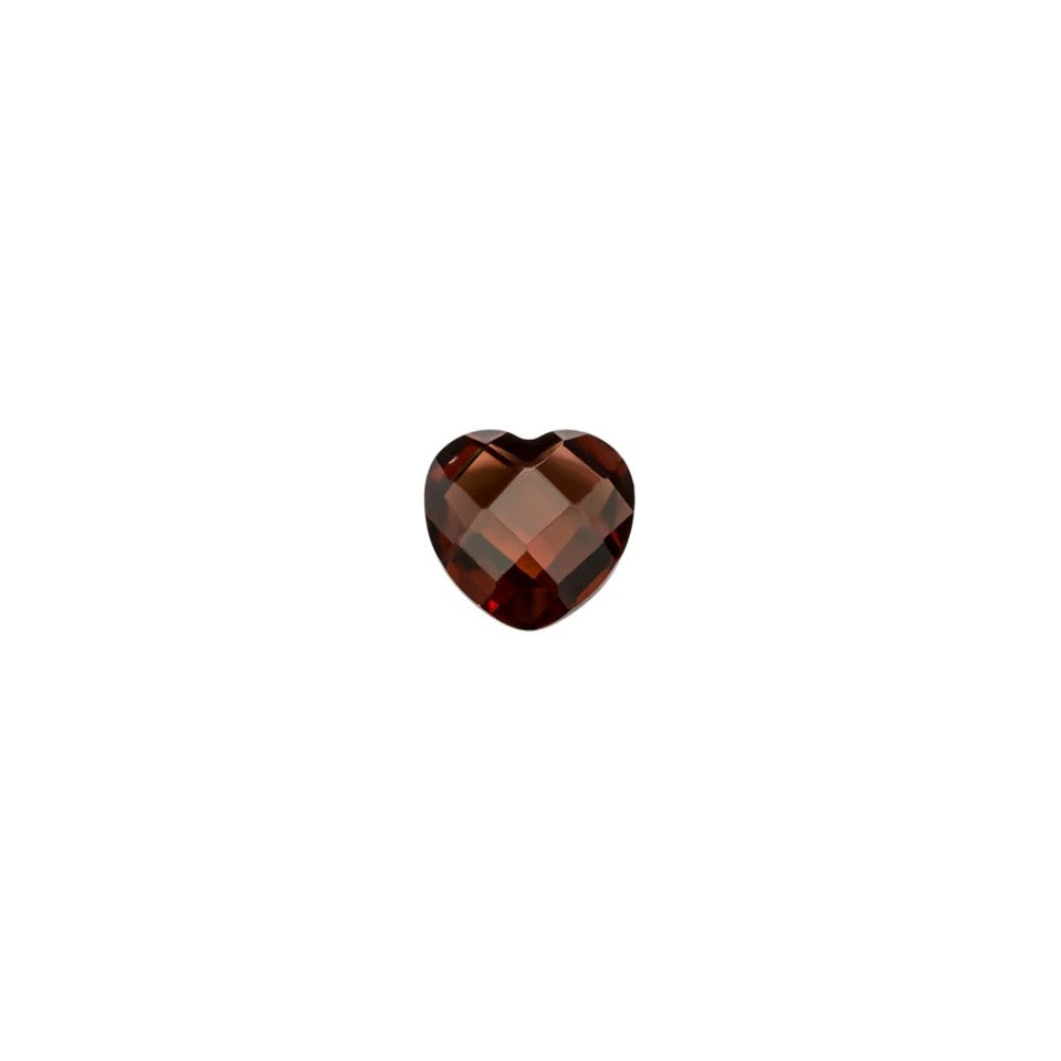 Stow Garnet Charm Sterling Silver | January Birthstone | Wrights Jewellers NZ