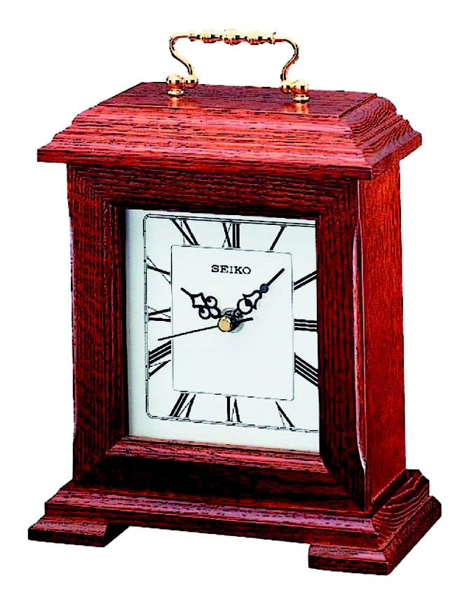 Seiko wooden table clock