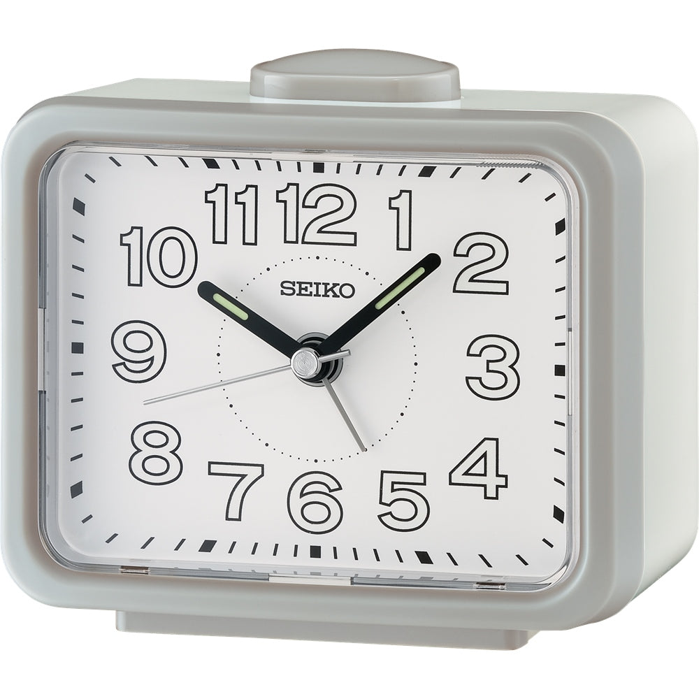 White Seiko alarm clock