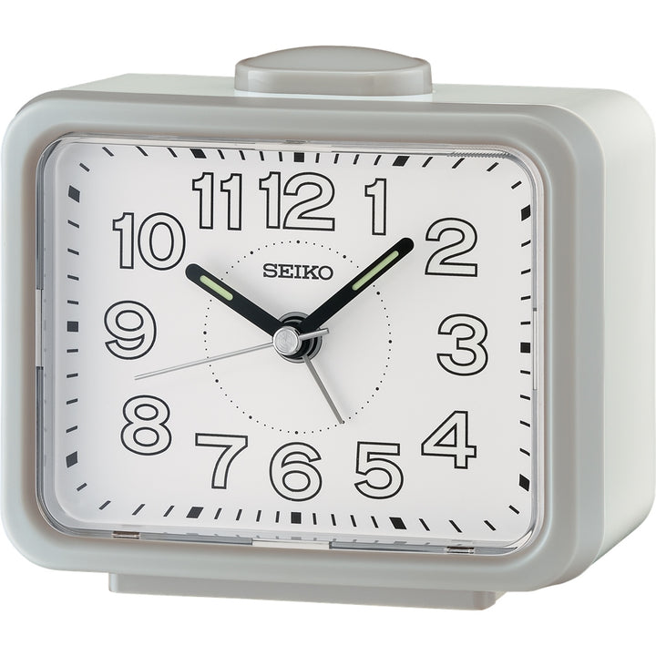 White Seiko alarm clock