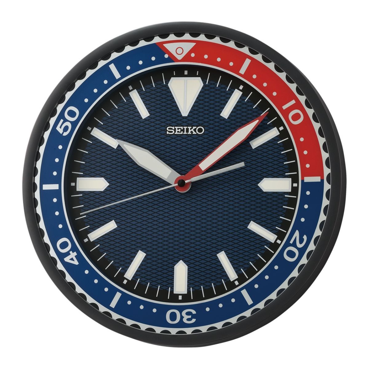 Seiko QXA791J Dive Style Wall Clock 30cm | Wrights Jewellers NZ