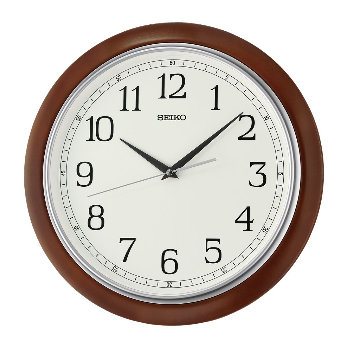 Seiko QXA813B Timeless Wooden Wall Clock