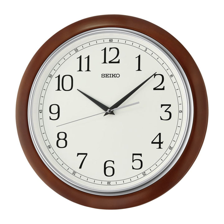 Seiko QXA813B Timeless Wooden Wall Clock