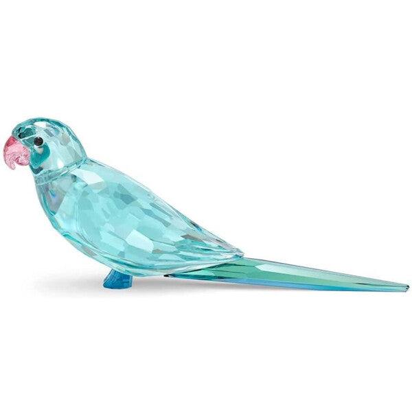 Swarovski crystal blue parakeet