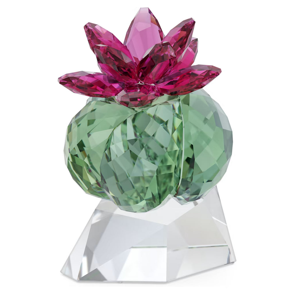 Swarovski crystal catgut with pink flower