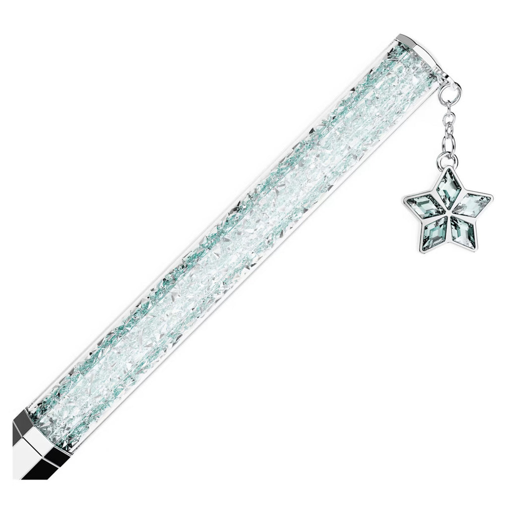 Swarovski crystal pen with a snowflake charm dangling from it