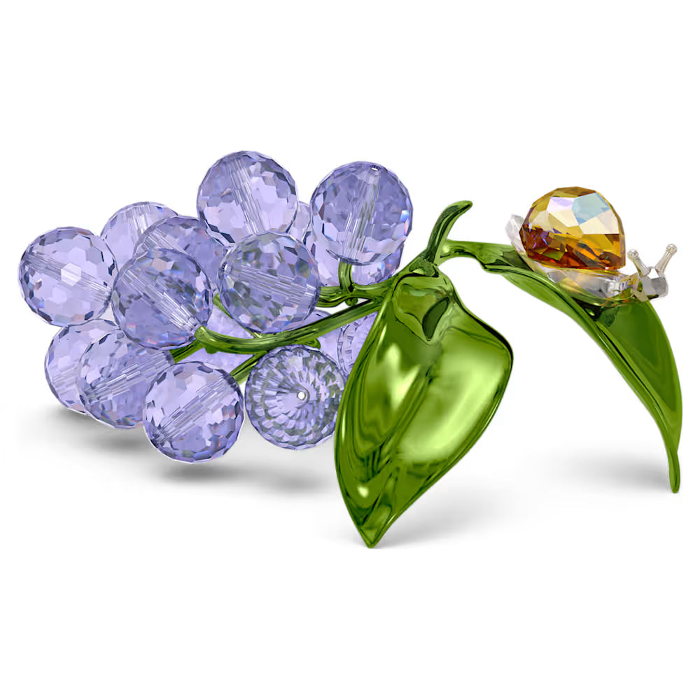 Swarovski Blueberries with snail ornament