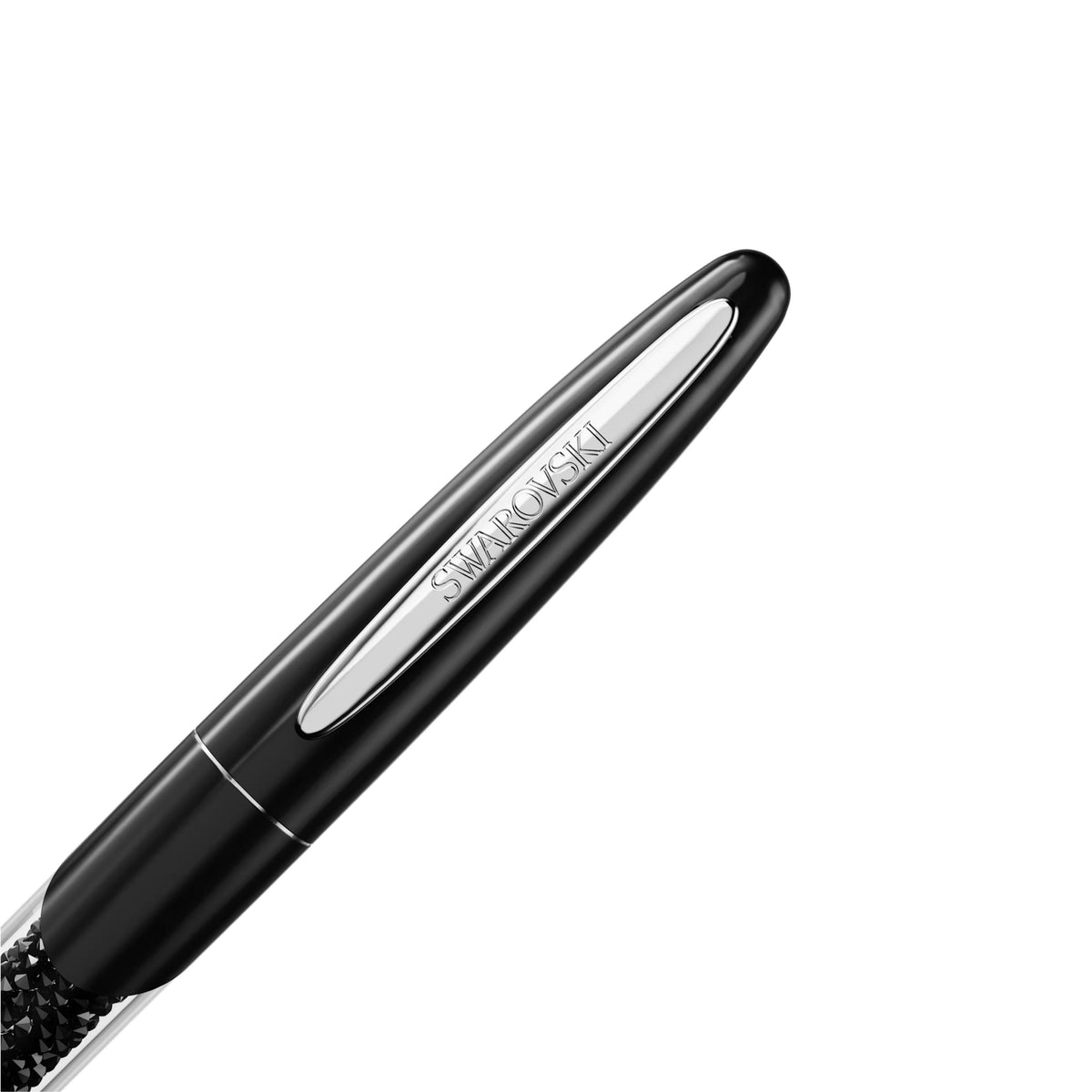 Swarovski Crystalline black pen crystal barrel detail