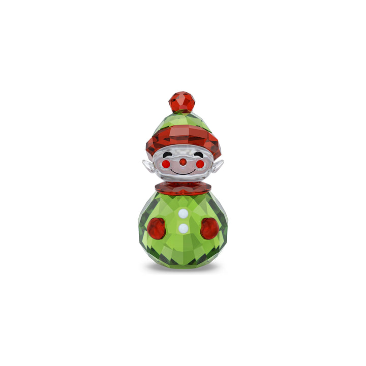 Swarovski Holiday Cheers multicoloured crystal Rocking Elf figurine
