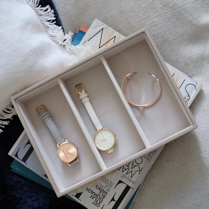 Stackers jewellery box layer for storing watches and bangles