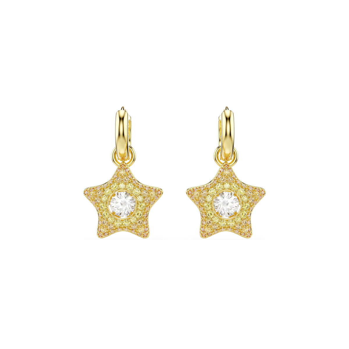Swarovski Sublima star drop earrings with dancing stone
