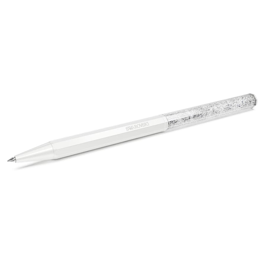 White Swarovski crystal ballpoint pen