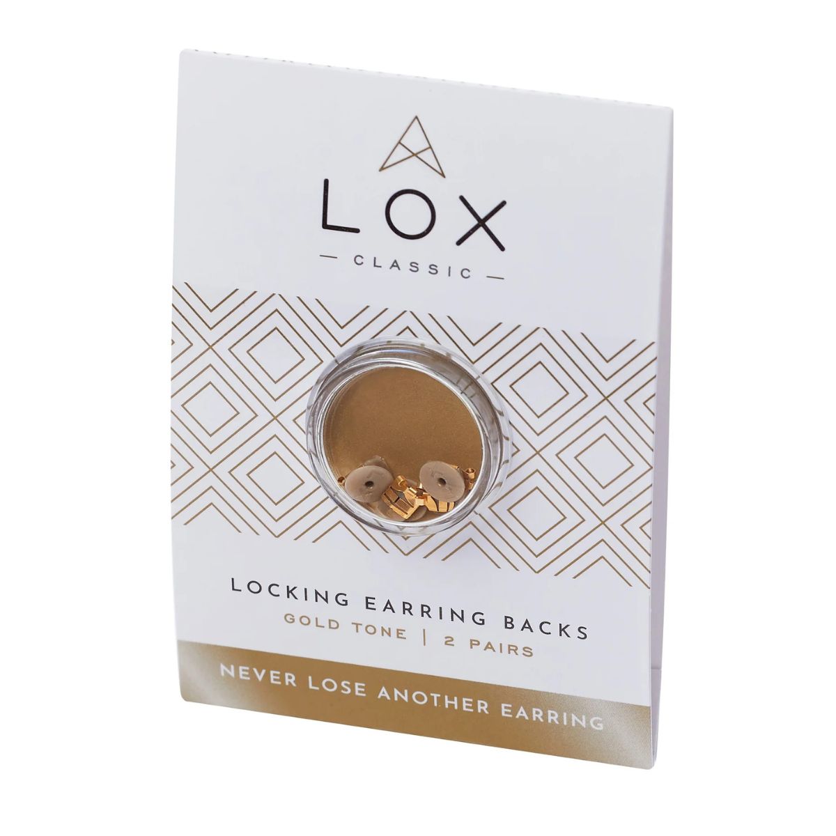 LOX Gold Tone Locking Earring Backs | Secure Butterfly Fittings | Wrights Jewellers NZ