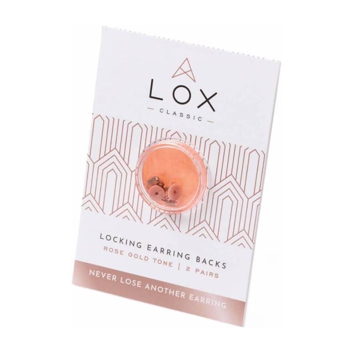 LOX Rose Tone Locking Earring Backs | Secure Butterfly Fittings | Wrights Jewellers NZ