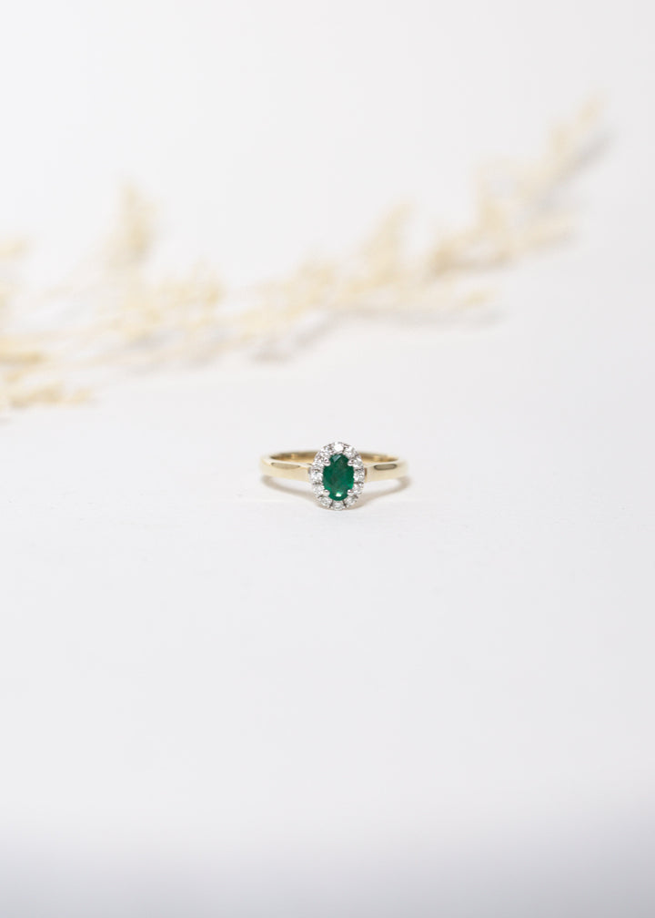 Emerald & Diamond Ring