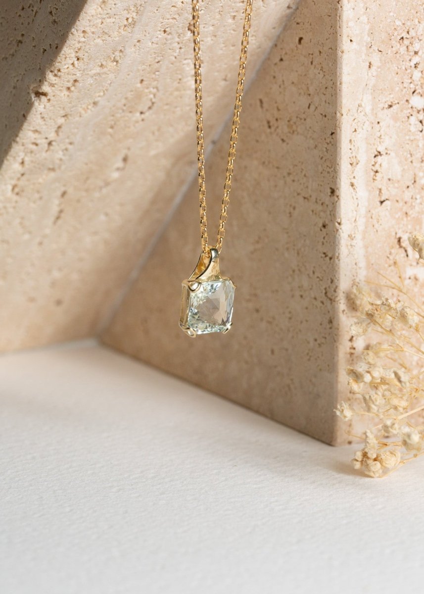 Gala Green Amethyst Pendant - Wrights Jewellers