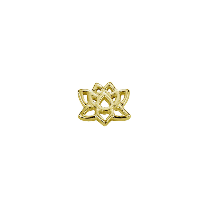 Gold lotus flower charm