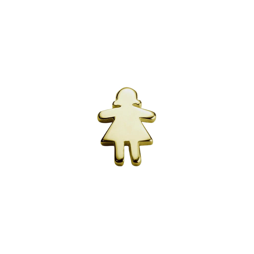 Gold Stowaway Girl Charm - Daring - Wrights Jewellers