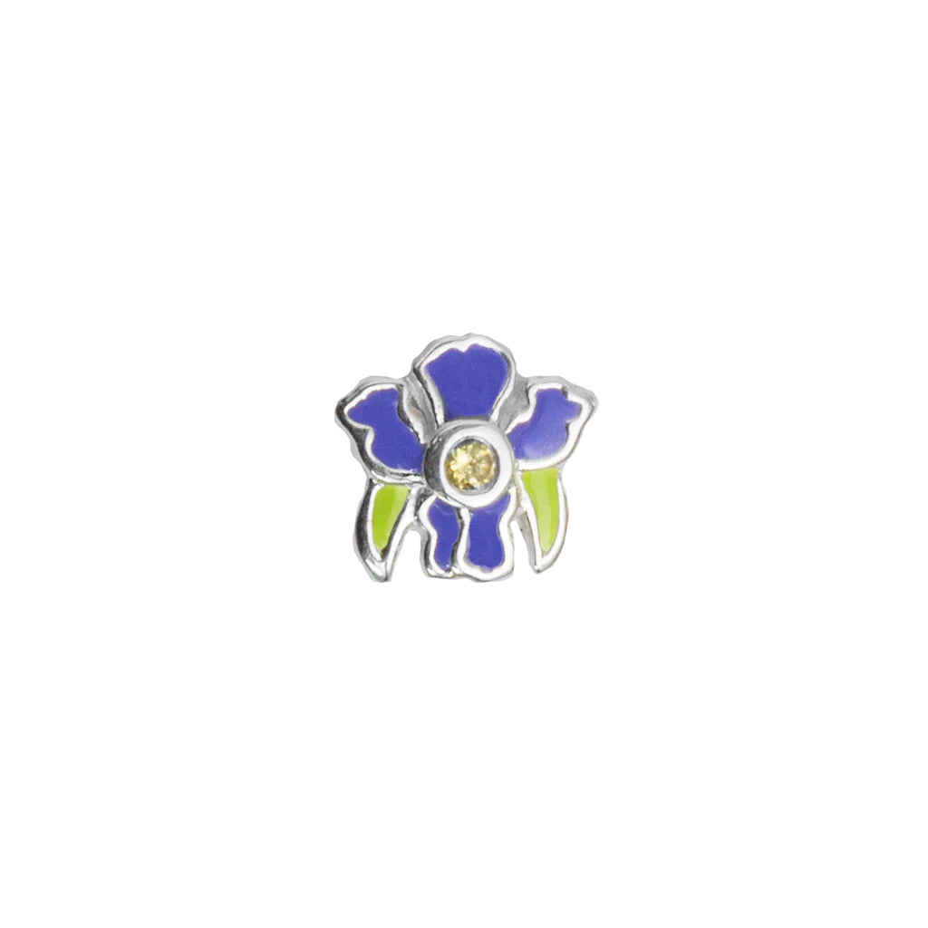 Iris flower charm