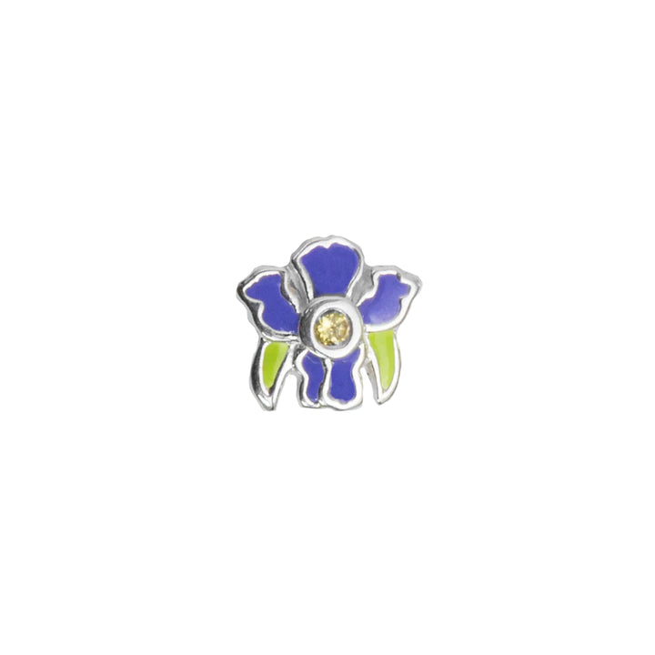 Iris flower charm