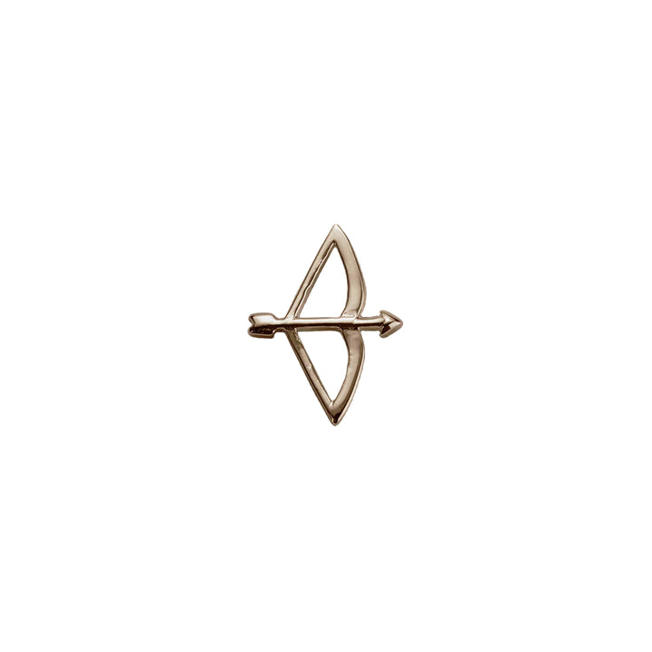 Rose Gold Bow & Arrow Charm - Beloved