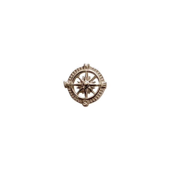 Rose gold compass charm
