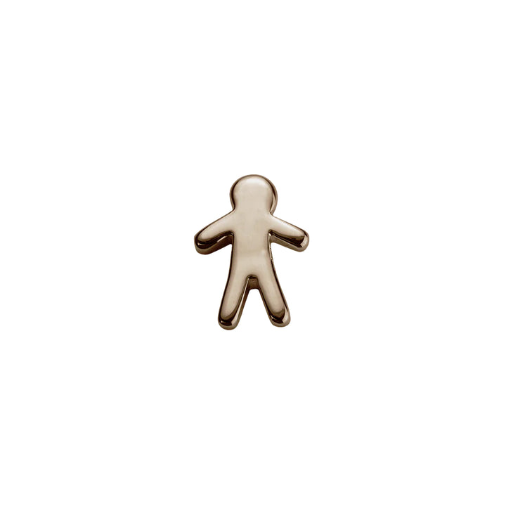 Rose gold baby boy charm