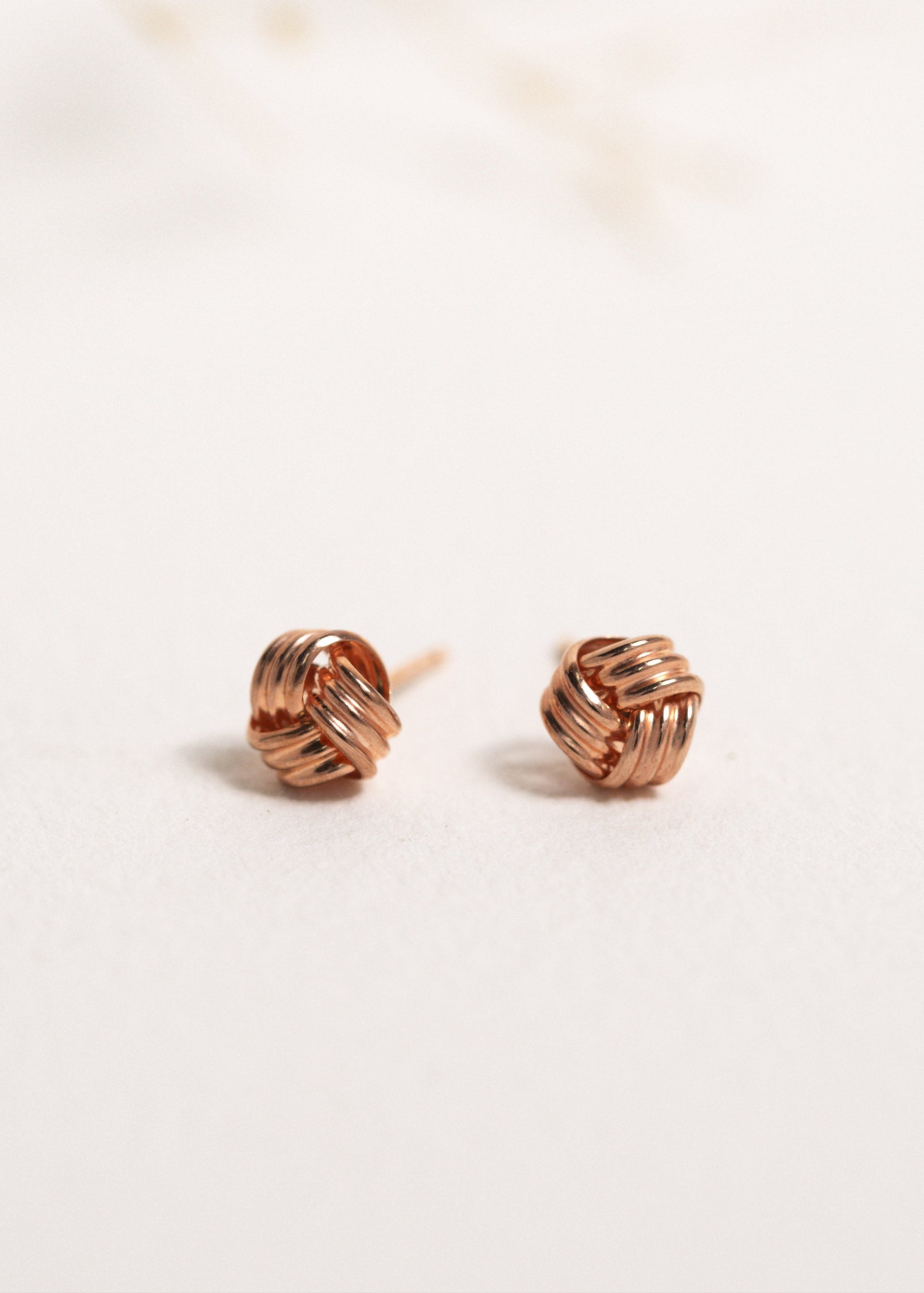 Rose Knot Stud Earrings