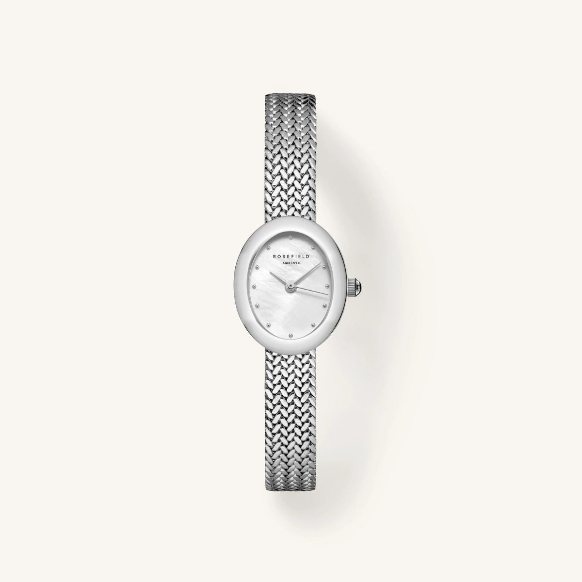 Rosefield Mini Oval Silver MWSMS-M05