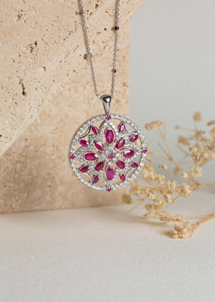 Scarlett Ruby & Diamond Pendant - Wrights Jewellers