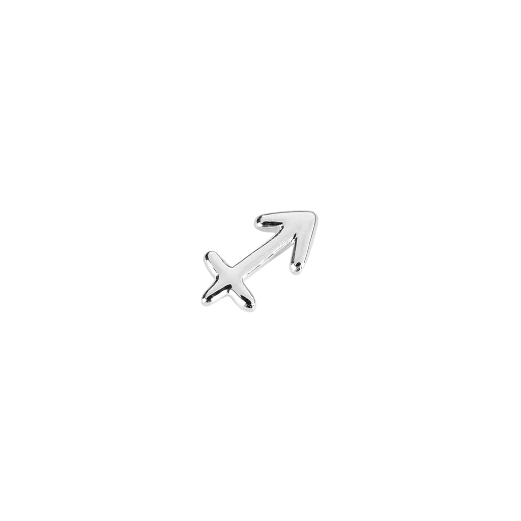 Silver sagittarius zodiac charm