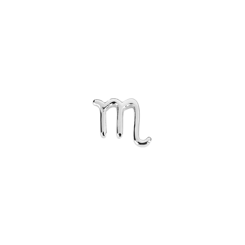 Silver scorpio zodiac sign charm