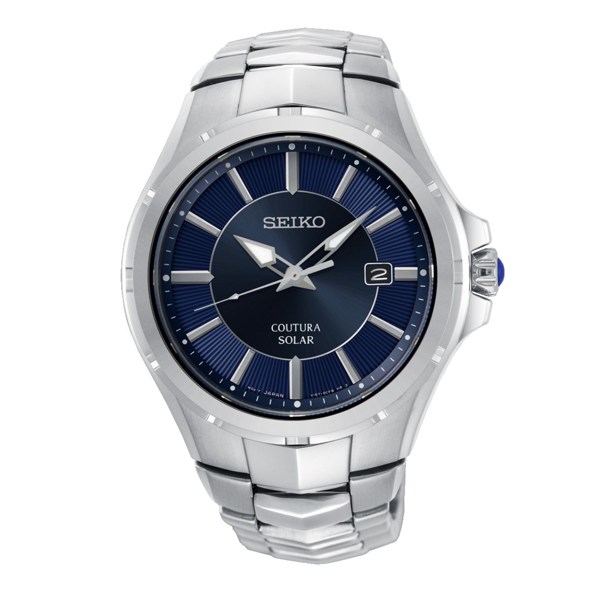 Seiko Coutura SNE511P Blue Dial Solar Powered 