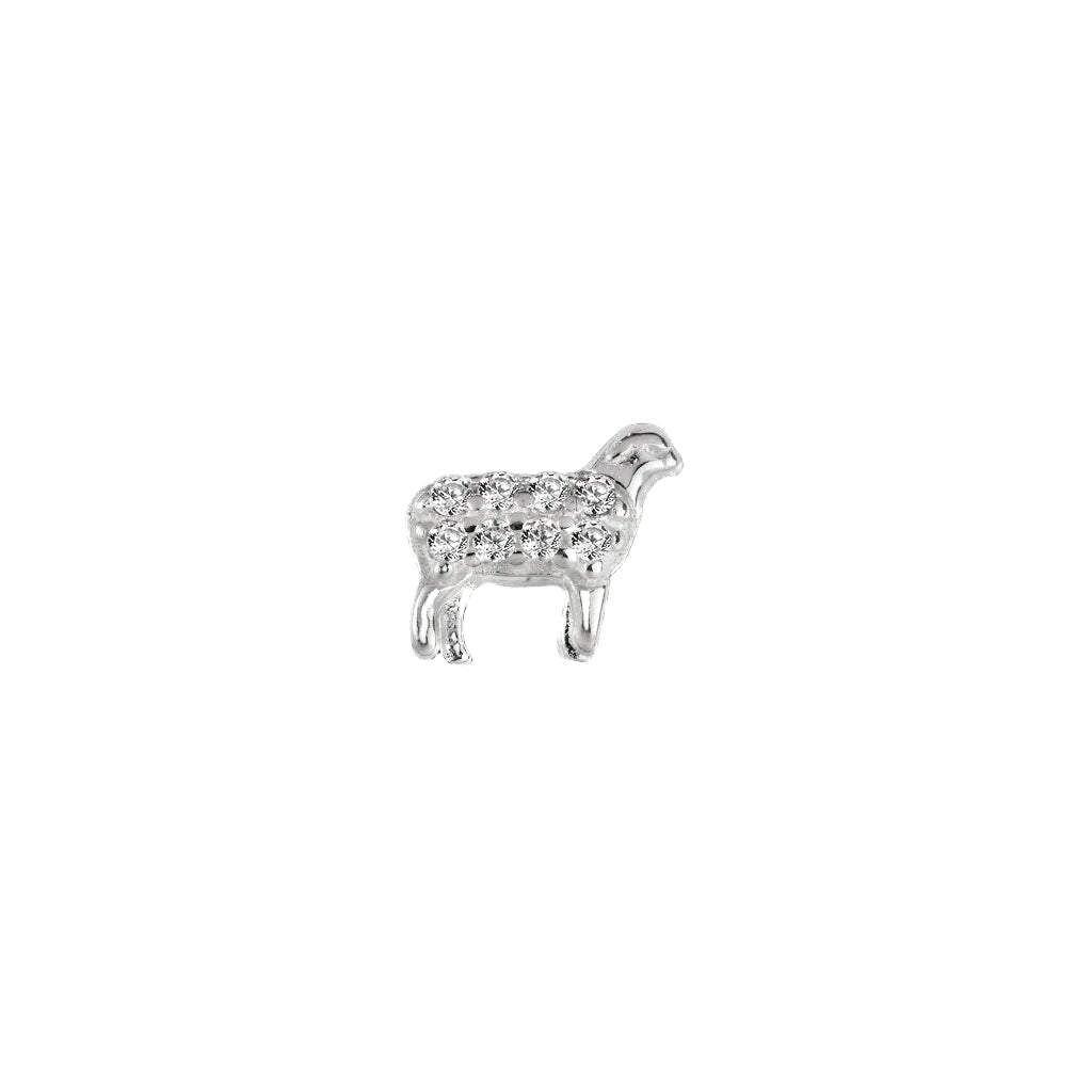 Silver sheep charm 