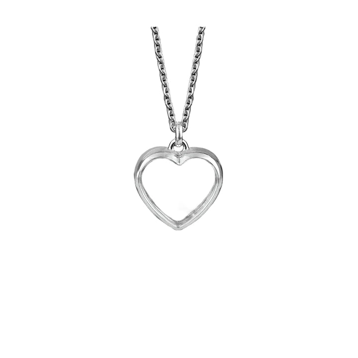Silver heart locket - Wrights Jewellery