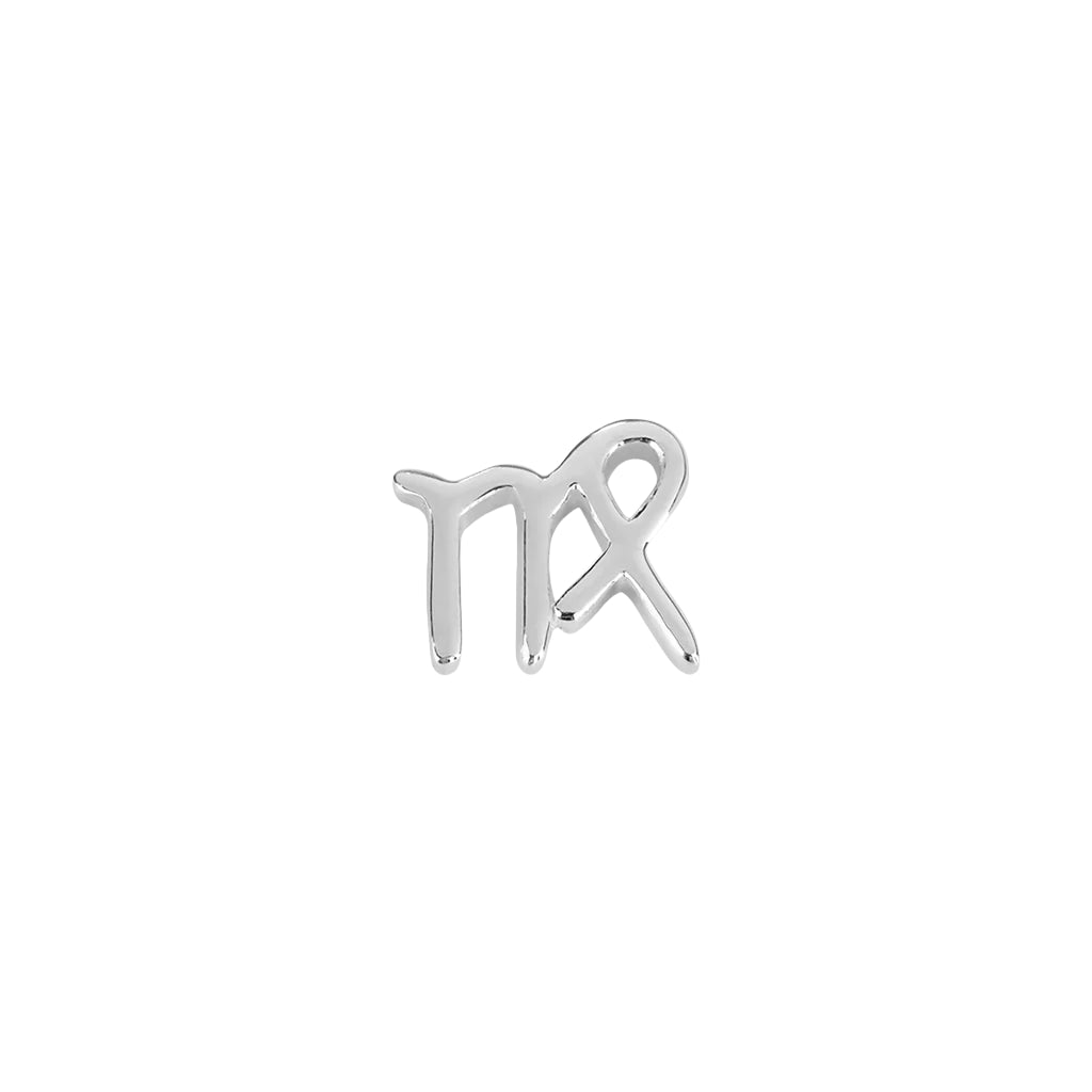 silver virgo zodiac charm