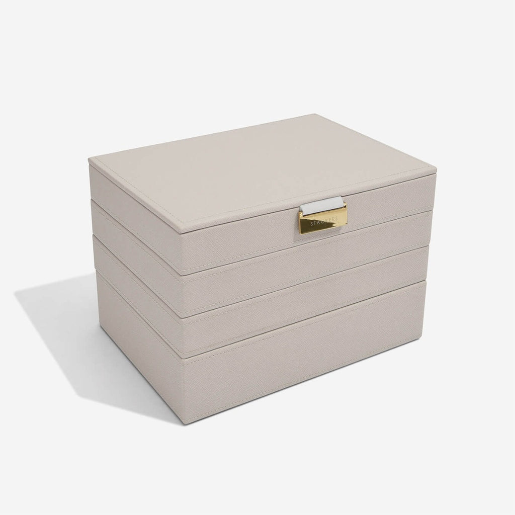 stackers taupe jewellery box